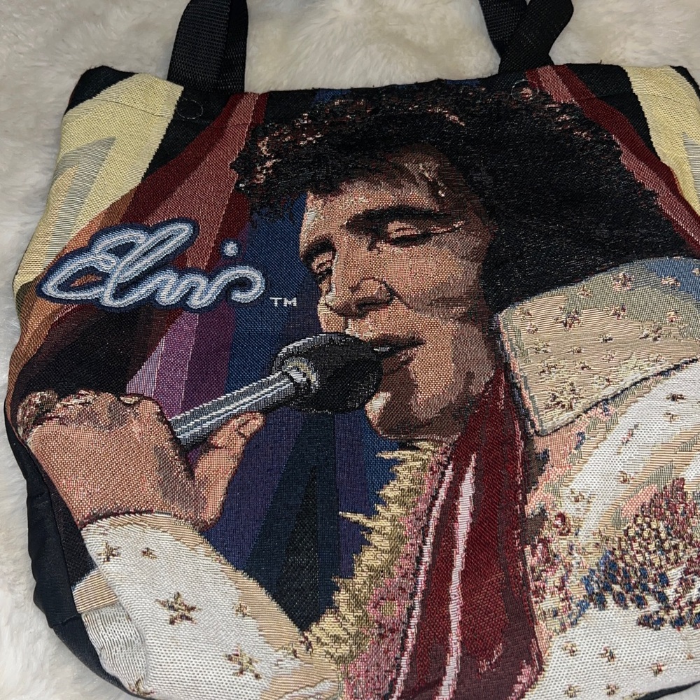 Elvis Presley Gorgeous Canvas Tapestry Tote Bag - Picture 2 of 8